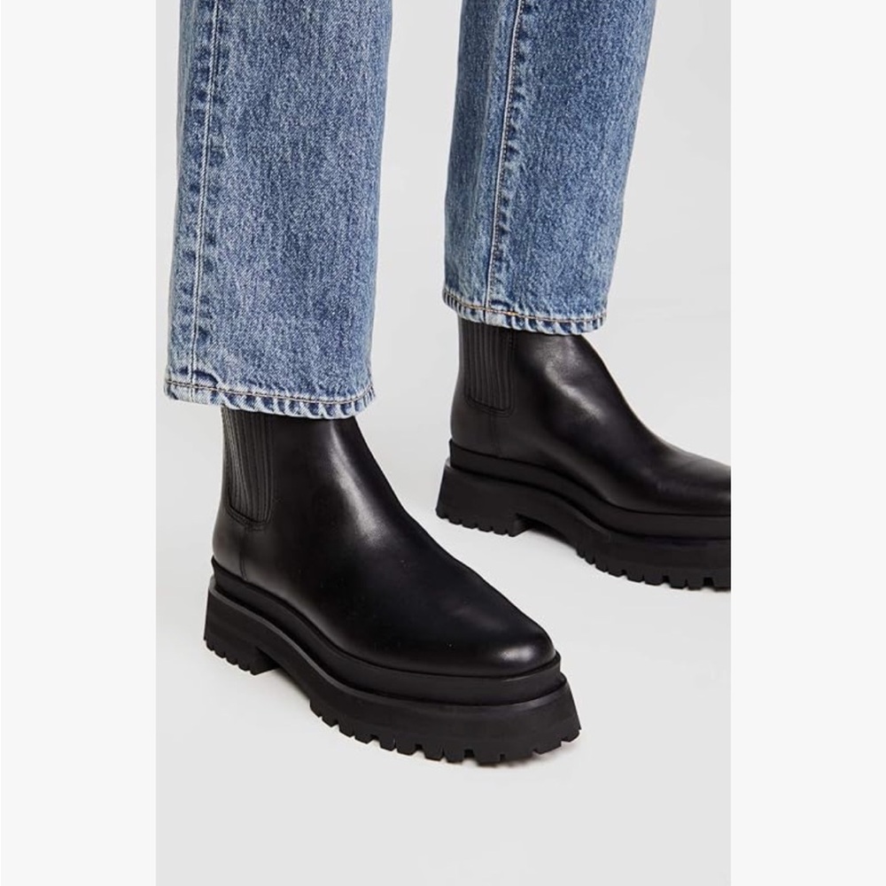 Loeffler Randall Black Chelsea Boots